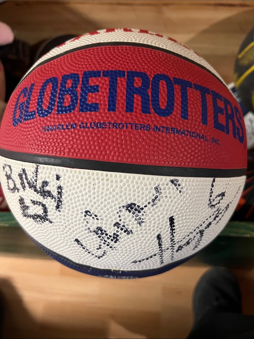 Red, White & Blue Autograph Basketball
